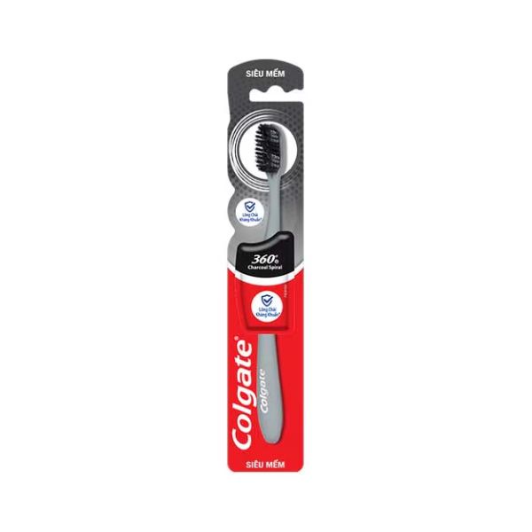 Bàn Chải Đánh Răng Colgate 360 Spiral Charcoal