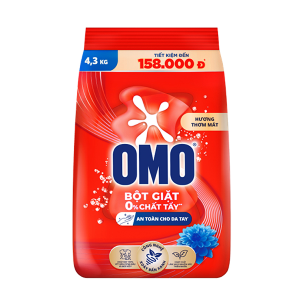Bột Giặt OMO Hương Thơm Mát 4.3KG