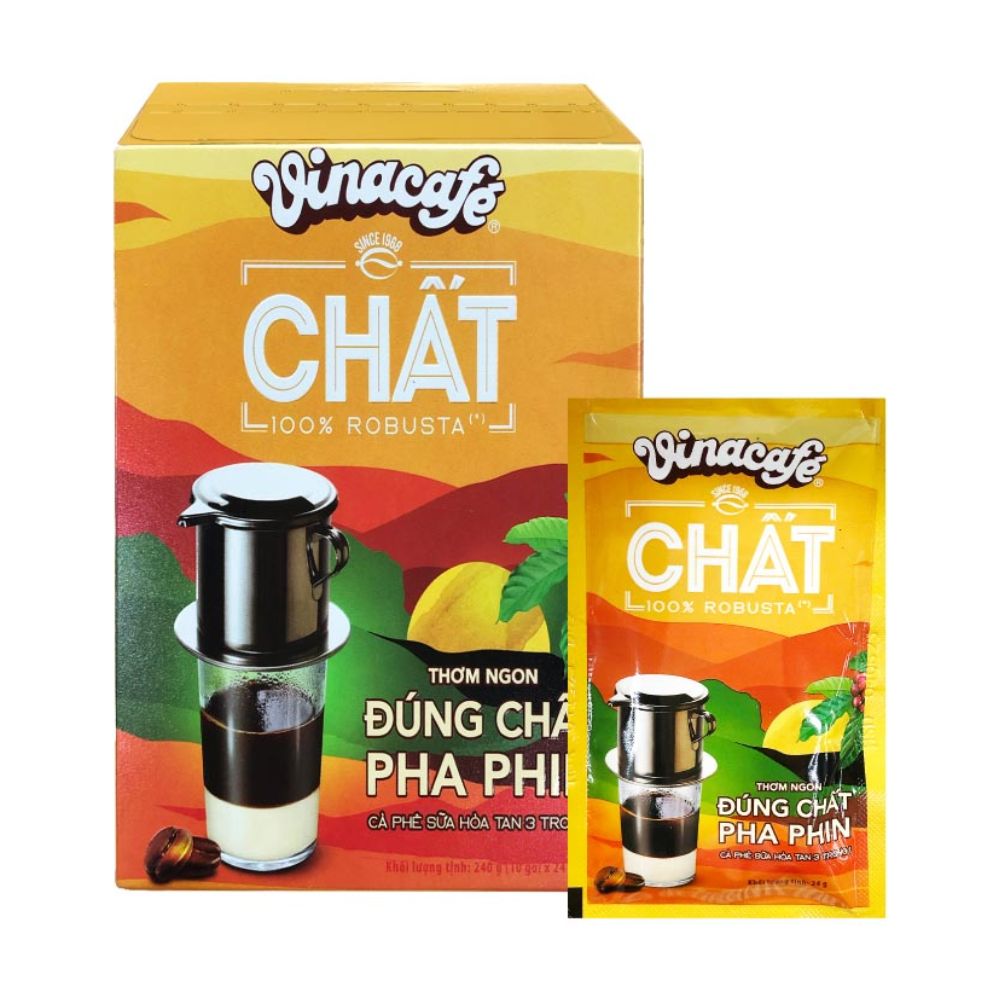 Cà Phê Sữa Hòa Tan 3in1 Vinacafe Chất 24G x 10 Gói