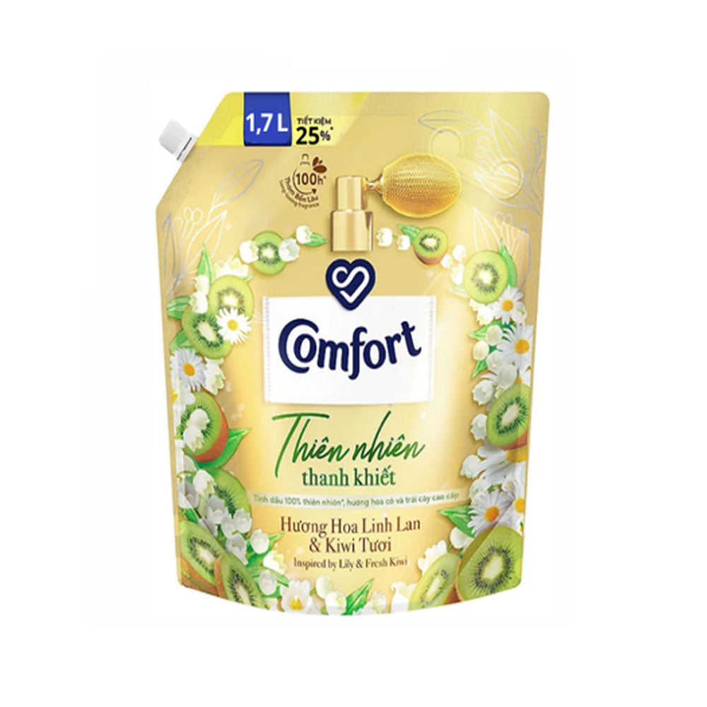 Nước Xả Vải Comfort Hương Hoa Linh Lan Và Kiwi Tươi Túi 1.7L