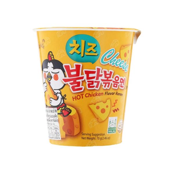 Mì Ly Khô Gà Cay Vị Phô Mai Samyang 70G