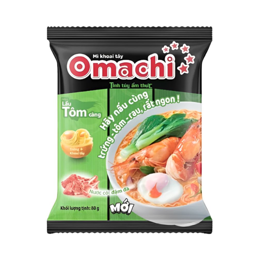 Mì Omachi Lẩu Tôm Chua Cay 80G