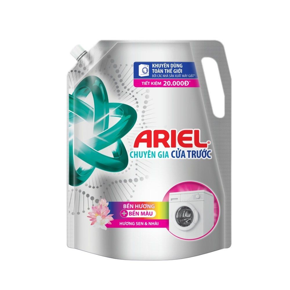 Ariel Front Load Laundry Detergent Lotus & Jasmine Scent 1.55KG