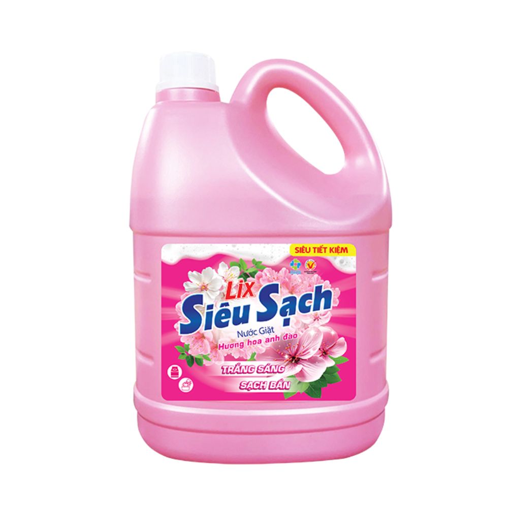 Nước Giặt Lix Siêu Sạch Hương Hoa Anh Đào 3.3KG