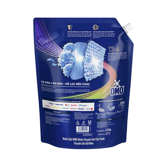 Nước Giặt Omo Máy Giặt Cửa Trước Chuyên Gia Giữ Màu 2.8KG