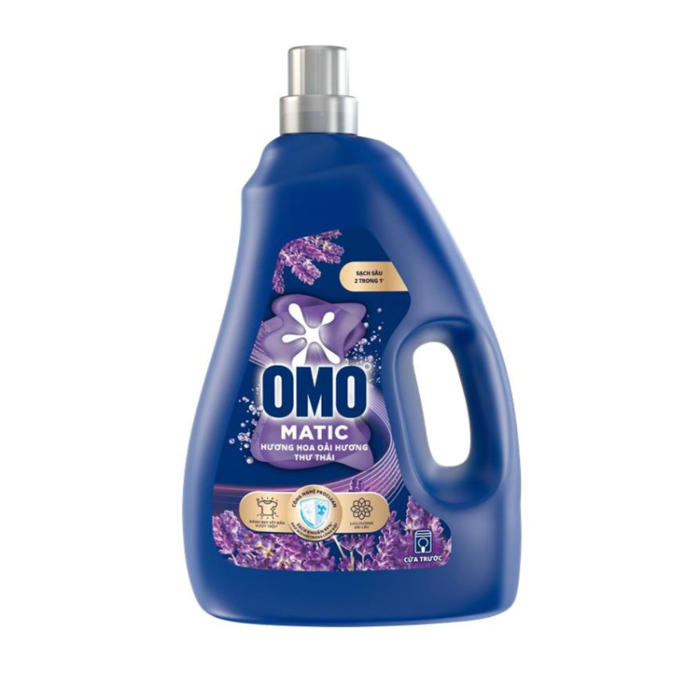 Nước Giặt Omo Máy Giặt Cửa Trước Hương Hoa Oải Hương Thư Thái 2.6KG