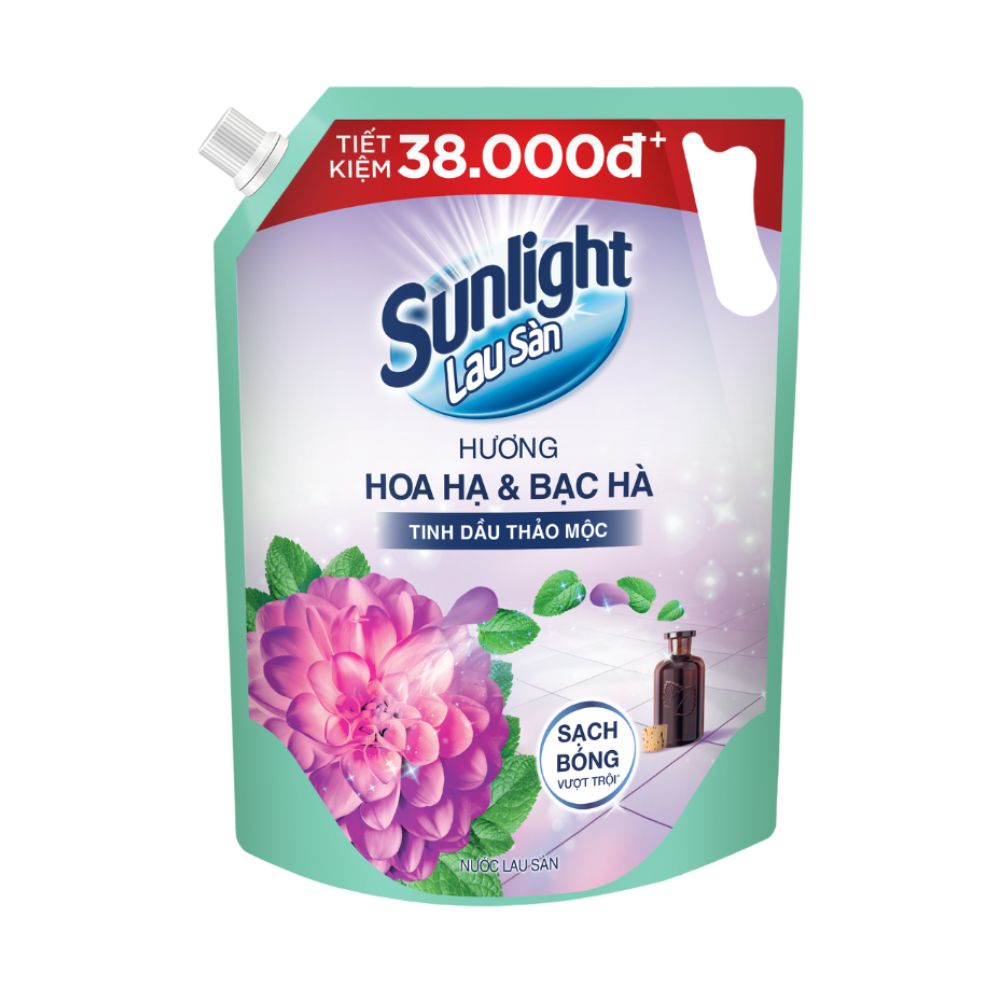 Sunlight Floor Cleaner with Peppermint Essential Oil, 3.6kg Bag