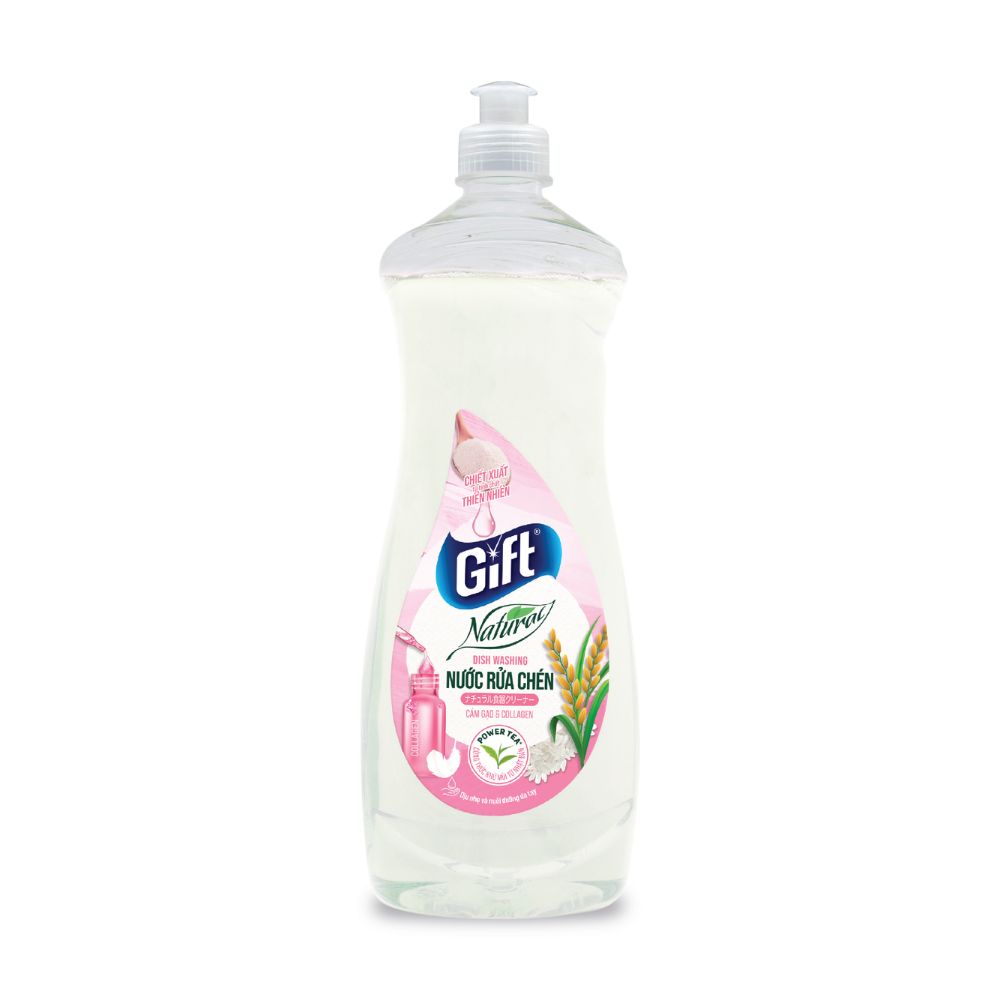 Nước Rửa Chén Gift Hương Cám Gạo Collagen 800G