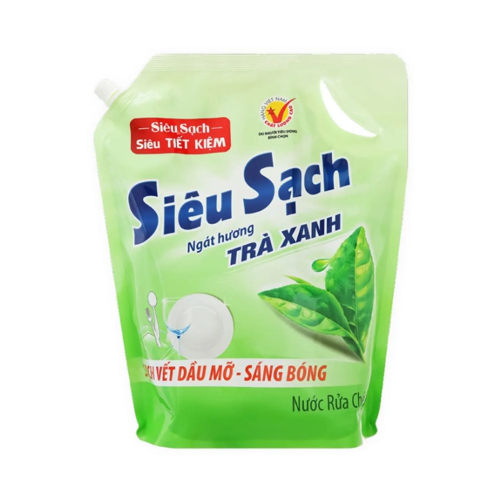 Nước Rửa Chén Lix Siêu Sạch Trà Xanh 3.2KG