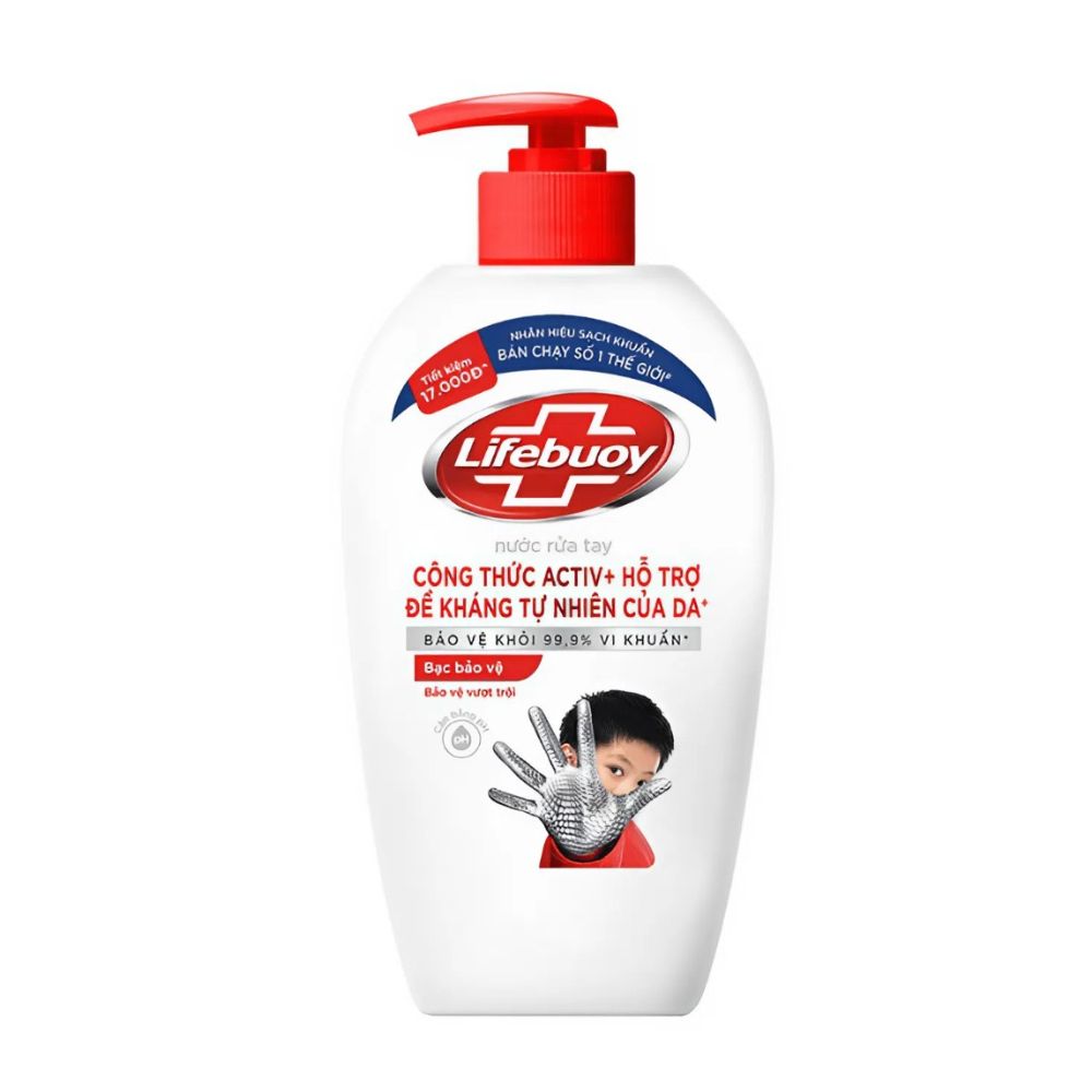 Nước Rửa Tay Lifebuoy Bảo Vệ Vượt Trội 10 500g