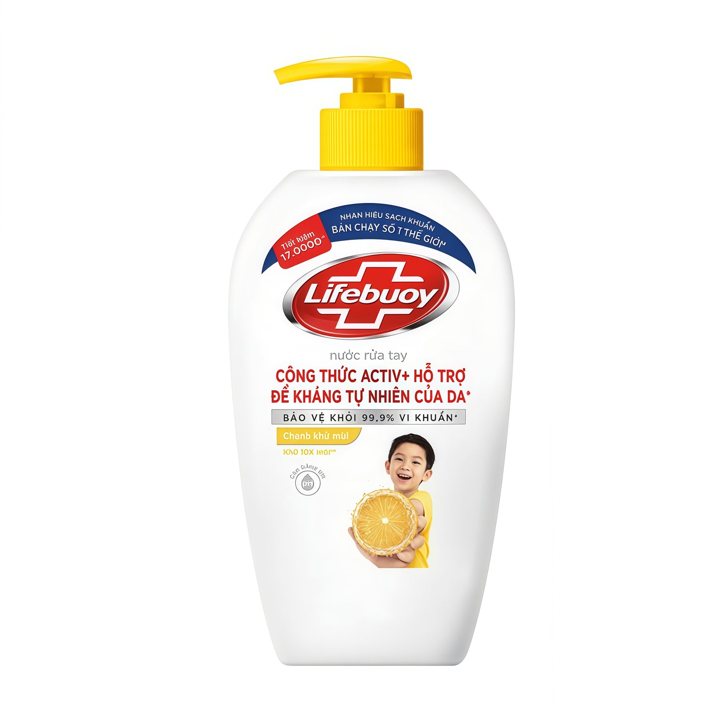 Nước Rửa Tay Lifebuoy Chanh Khử Mùi Diệt Khuẩn 180G