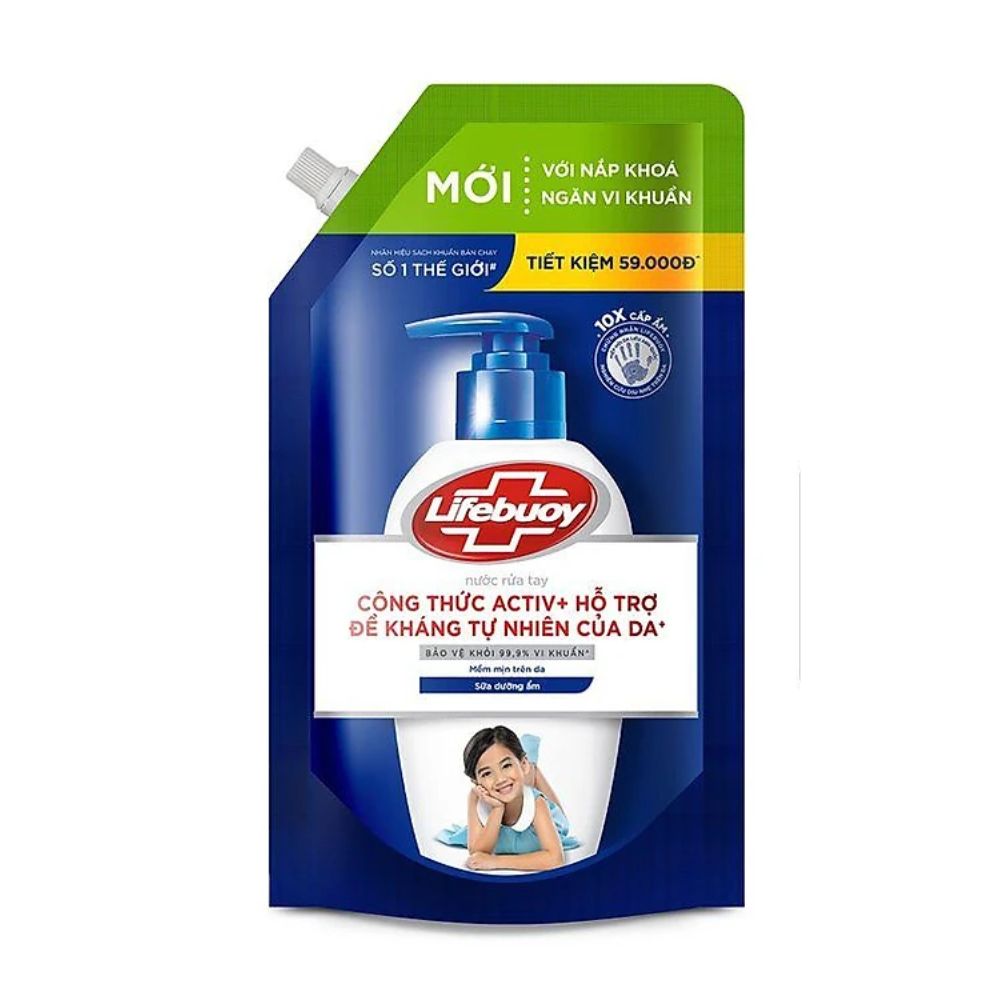 Nước Rửa Tay Lifebuoy Sữa Dưỡng Ẩm 1KG