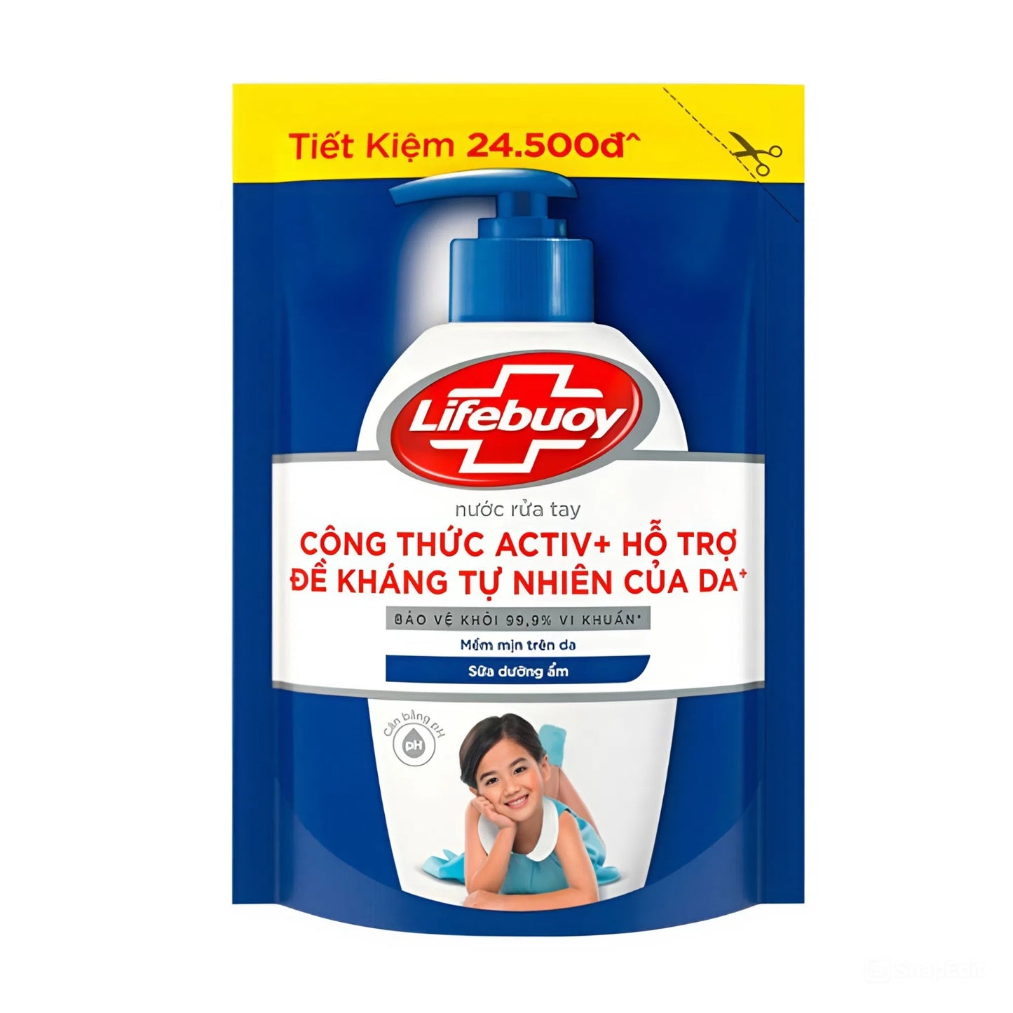 Nước Rửa Tay Lifebuoy Sữa Dưỡng Ẩm Túi 400G