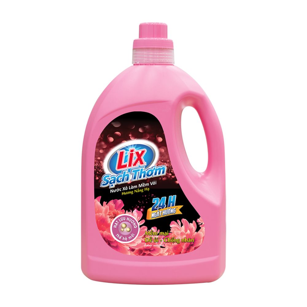 Nước Xả Làm Mềm Vải Lix Sạch Thơm Hương Nắng Hạ 1.8L