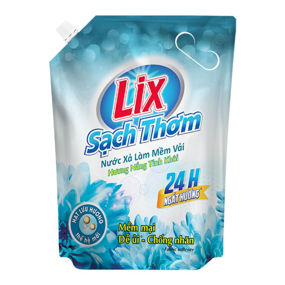 Nước Xả Làm Mềm Vải Lix Sạch Thơm Hương Năng Tinh Khôi 2.2L