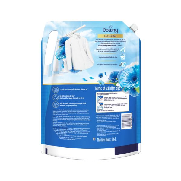 Nước Xả Downy Làn Gió Mát 2.6L