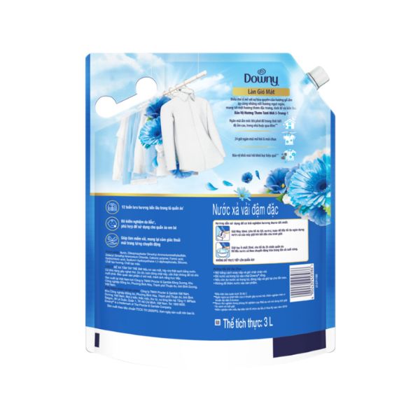 Nước Xả Downy Làn Gió Mát 3L