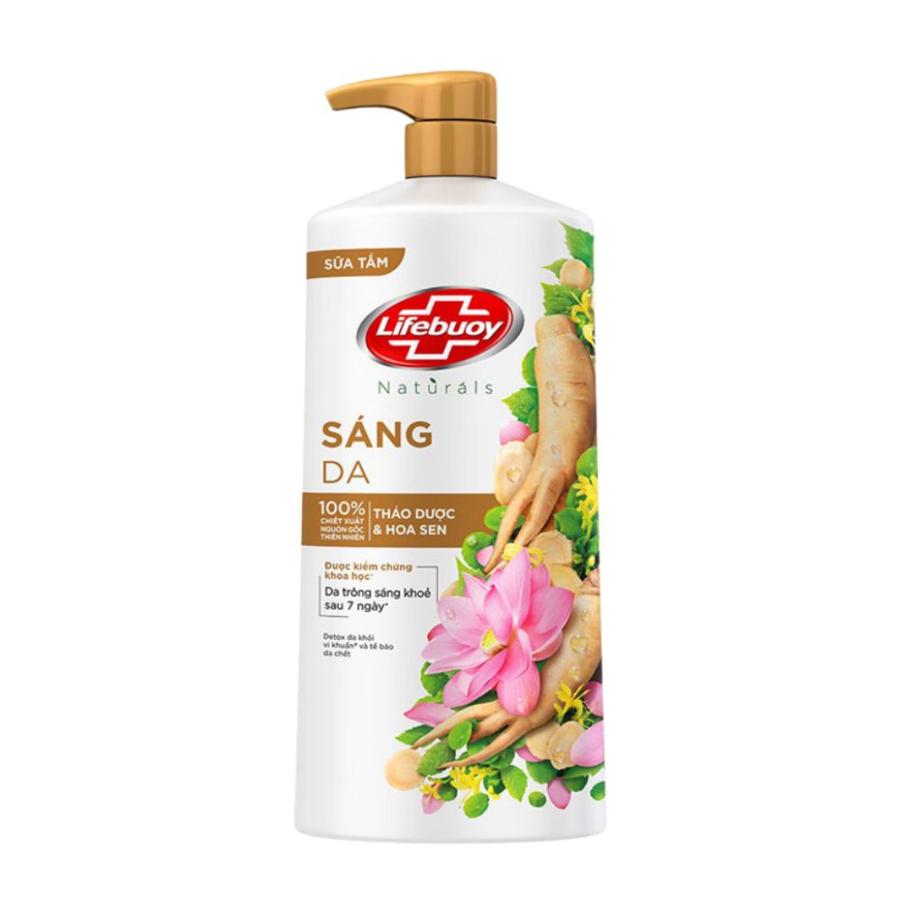 Sữa Tắm Lifebuoy Sáng Da Thảo Dược Hoa Sen 800G