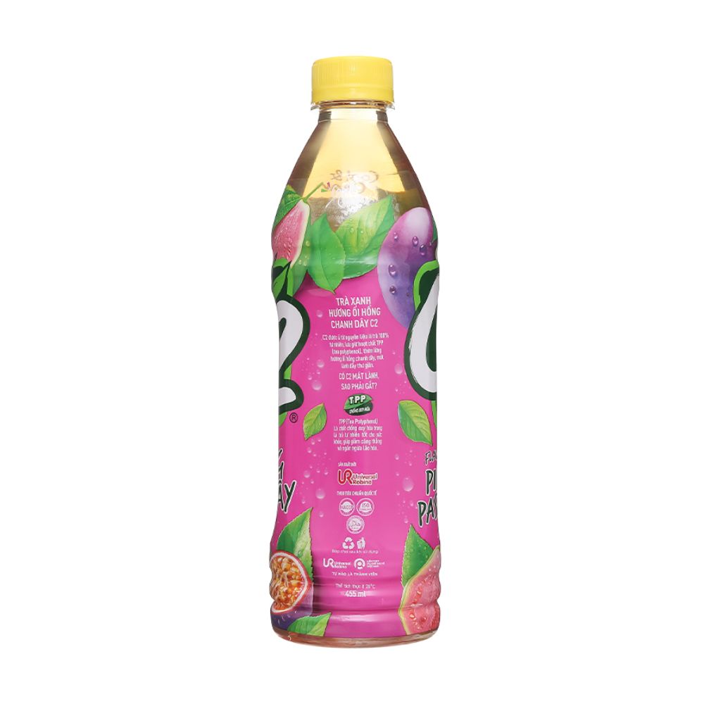 Trà Xanh C2 Ổi Hồng Chanh Dây 455ML