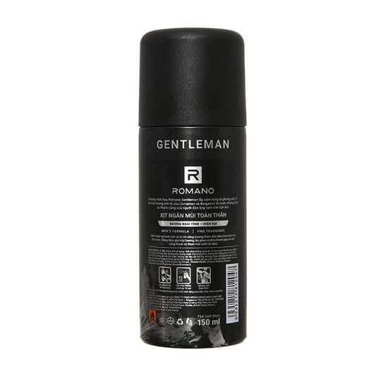 Xịt Khử Mùi Toàn Thân Romano Gentleman 150ML
