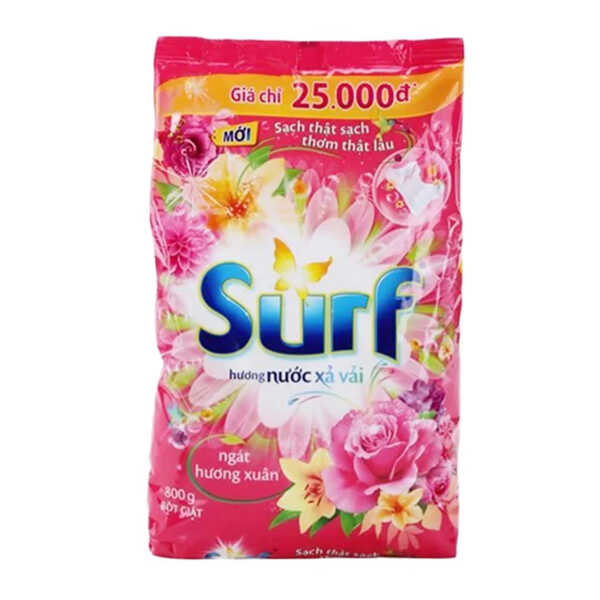 Bột Giặt Surf Spring Ngát Hương Xuân 800G