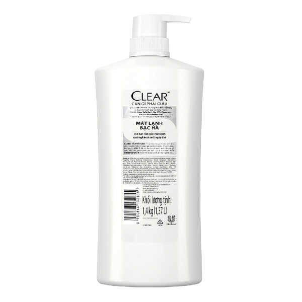 Dầu Gội Clear Bạc Hà Mát Lạnh 1.4kg