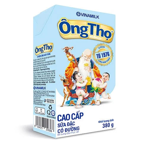 Sữa Đặc Có Đường Ông Thọ Hộp 380G Xanh