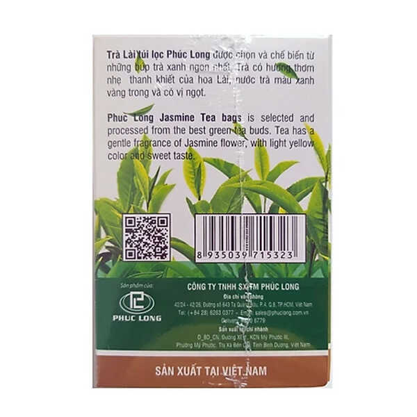 Trà lài túi lọc Phúc Long 2g