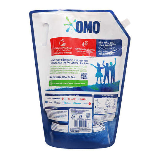 Nước Giặt Omo Matic Bền Đẹp Cửa Trước Túi 3.6kg