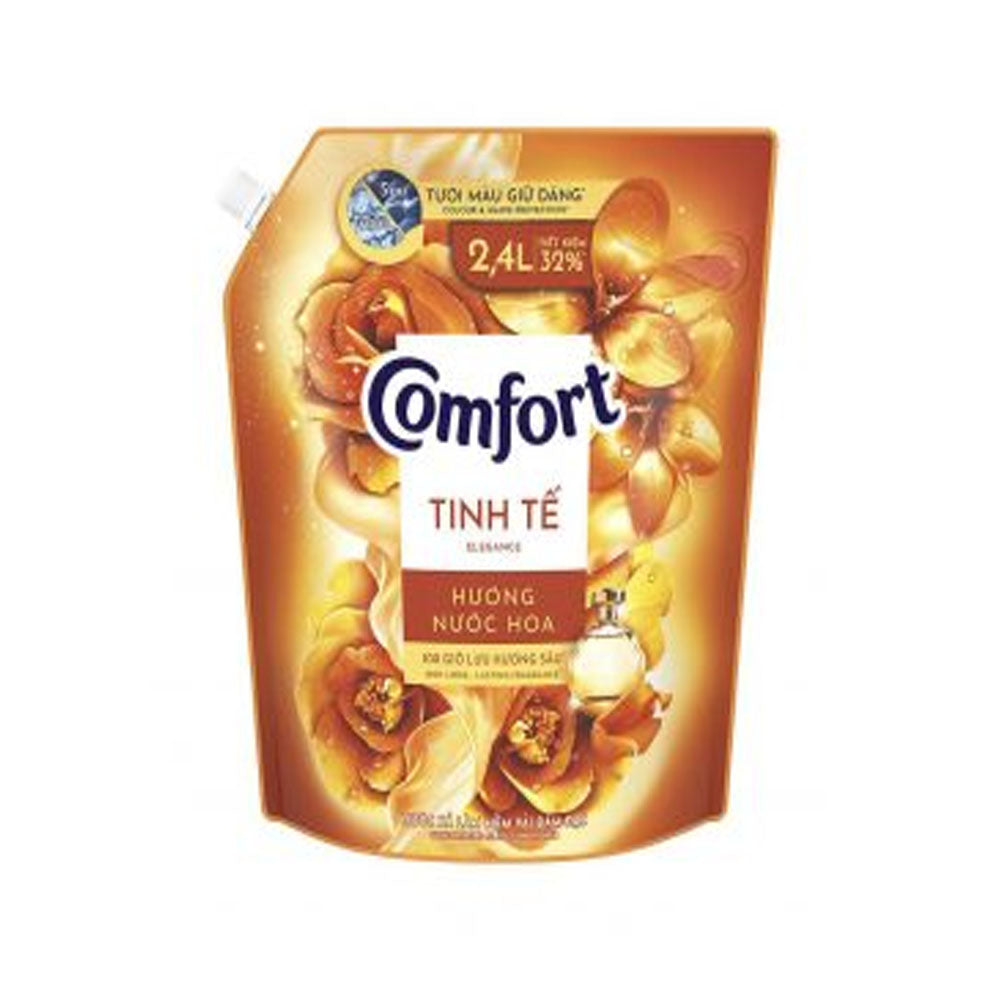 Nước Xả Vải Comfort Hương Nước Hoa Thiên Nhiên Tinh Tế Túi 2.4L