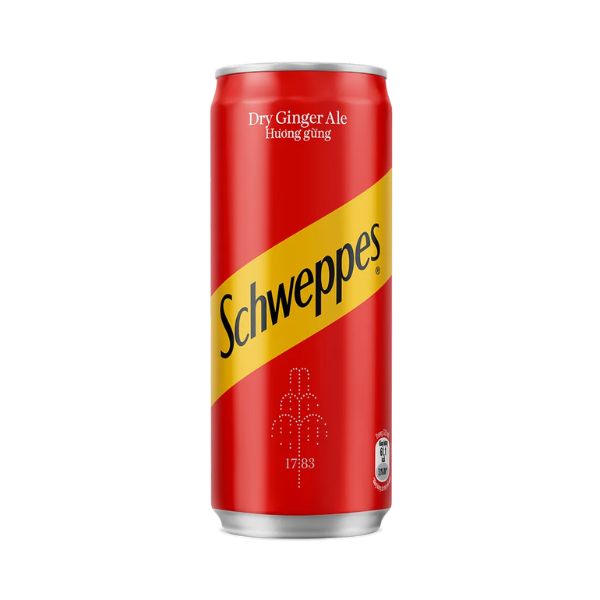 Nước Schweppes Ginger Ale Sleek 320ml