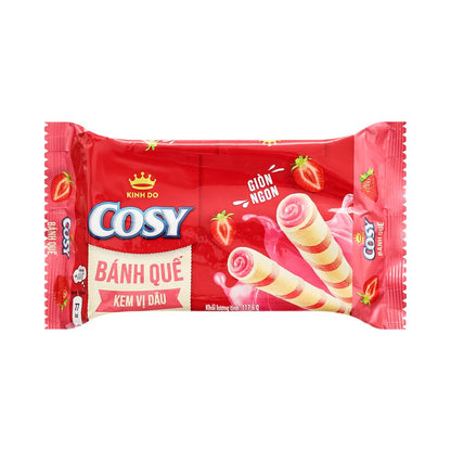 Bánh Cosy Quế Kem Vị Dâu gói 117.6G