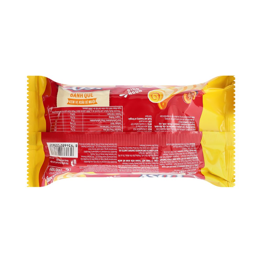 Bánh Cosy Quế Kem Vị Xoài Xí Muội 117.6G