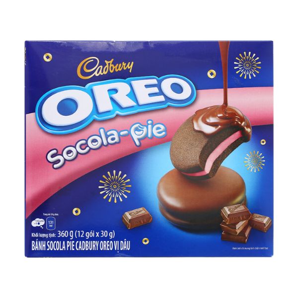 Bánh Oreo Cadbury Vị Dâu Pie 360G