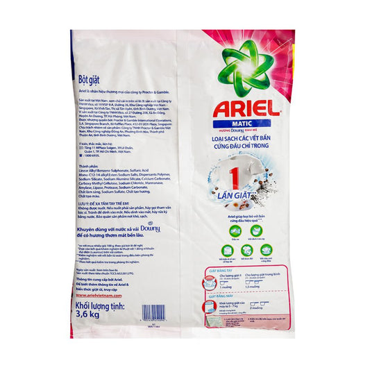 Bột Giặt Ariel Downy Đam Mê 3.6KG
