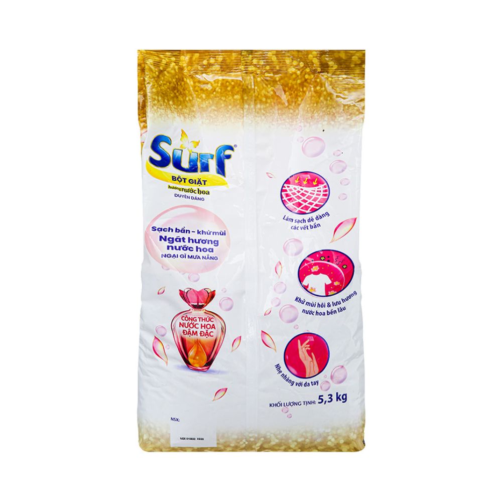 Bột Giặt Surf Nước Hoa Gold Duyên Dáng 5.3KG