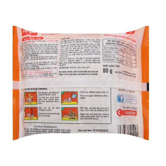 Bún Riêu Cua Vifon 80G