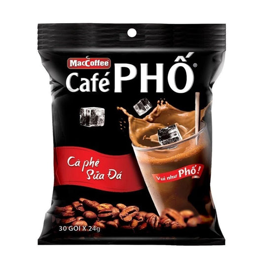 Cà phê sữa đá MacCoffee Café Phố 24g x 30 Gói