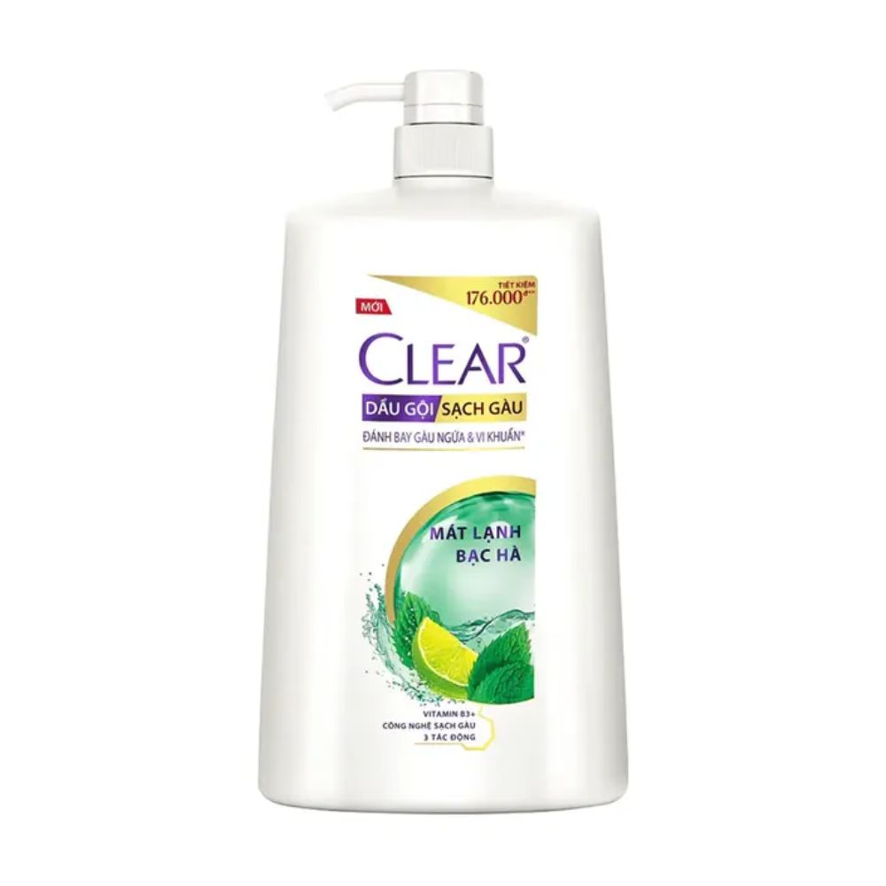 Dầu Gội Clear Bạc Hà Mát Lạnh 1.4kg