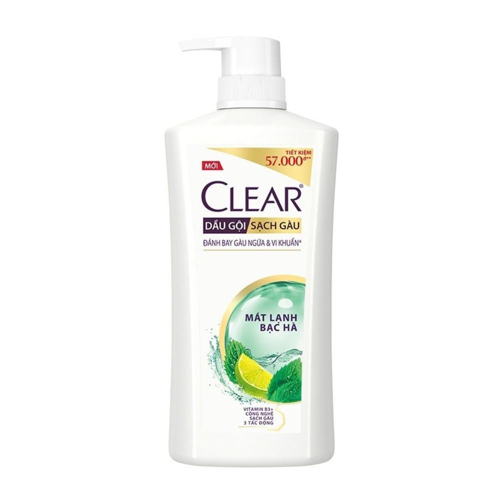 Dầu Gội Clear Mát Lạnh Bạc Hà 630G