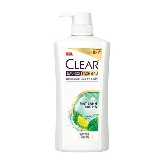 Dầu Gội Clear Mát Lạnh Bạc Hà 630G