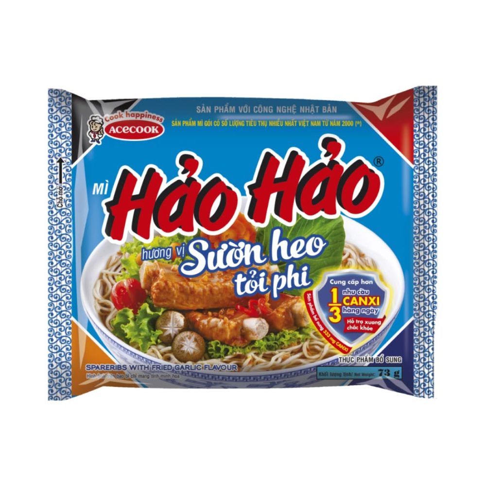 Mì Hảo Hảo sườn heo tỏi phi 73G