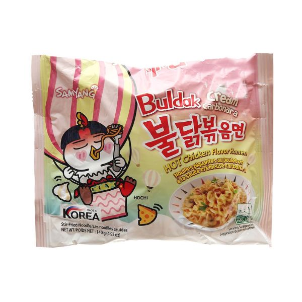 Mì Khô Gà Cay Cream Carbo 140G