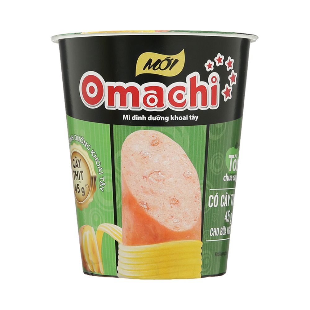 Mì Khoai Tây Omachi Chua Cay Thái (Có Thịt) 111G