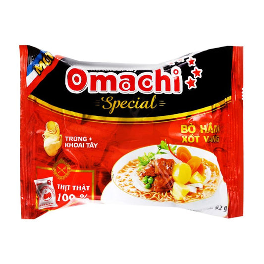 Mì Khoai Tây Omachi Special Bò Hầm Xốt Vang 92G
