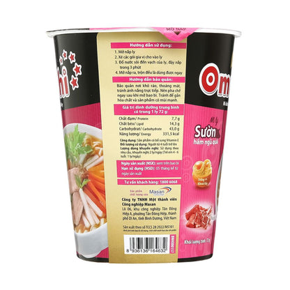 Mì Khoai Tây Omachi Sườn Hầm Ngũ Quả Ly 72G