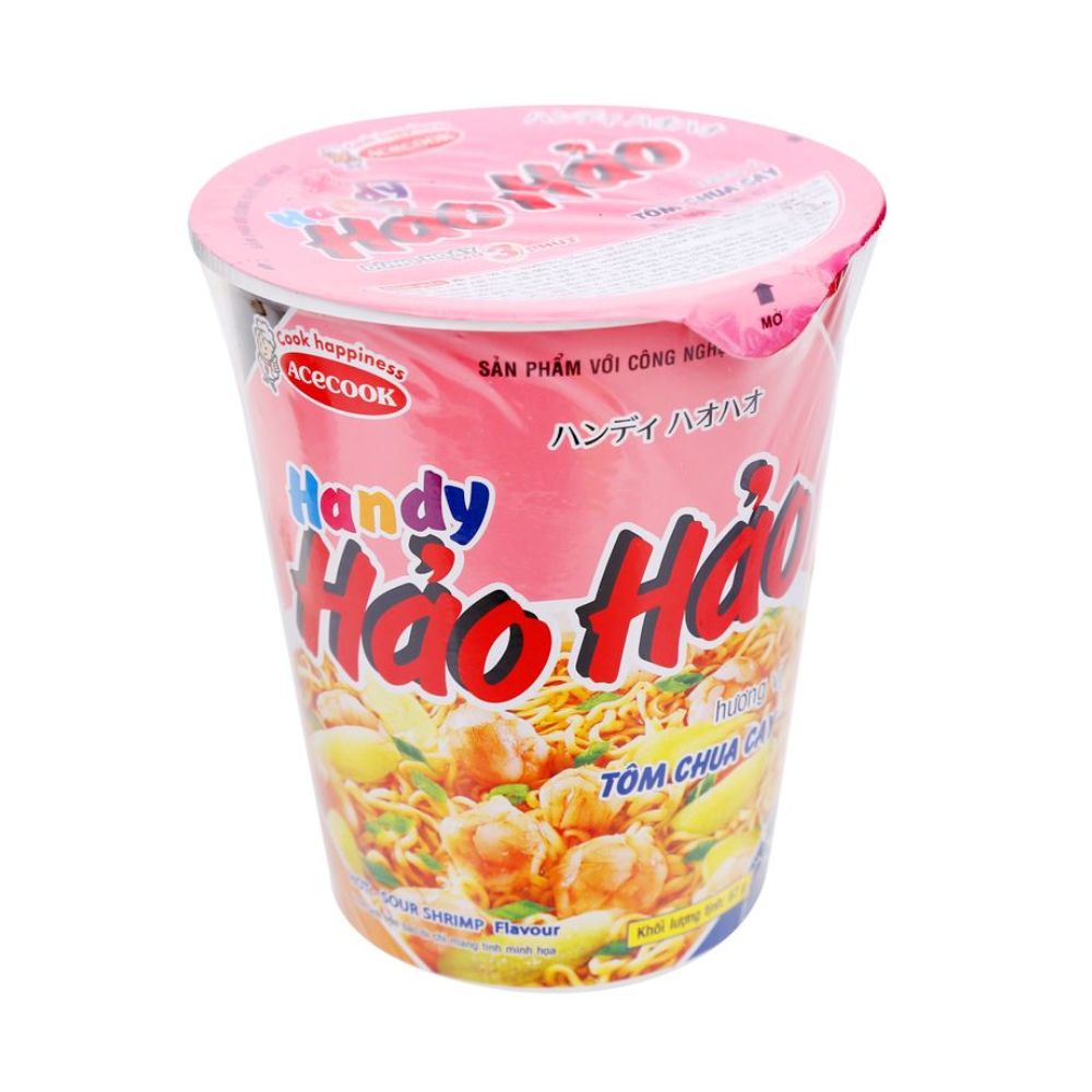 Mì Ly Handy Hảo Hảo Tôm Chua Cay 67G