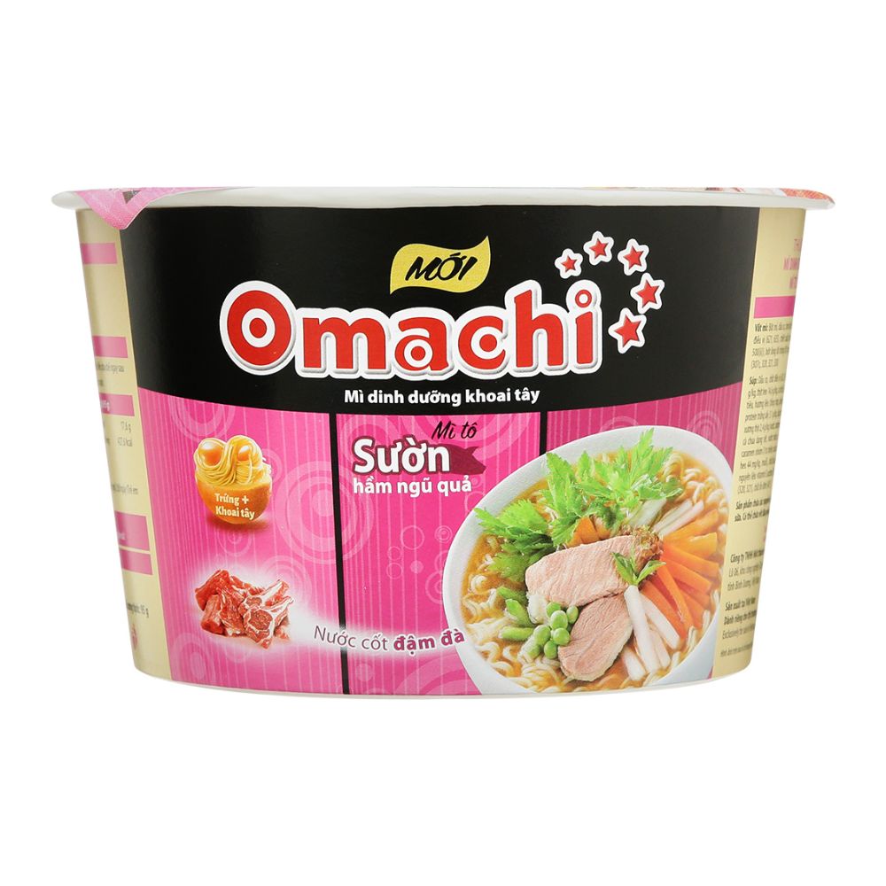 Mì Omachi Sườn Hầm Ngũ Quả Tô 95G