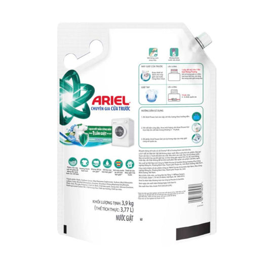 Nước Giặt Ariel Cửa Trước Sạch Khuẩn Hương Downy Nắng Sớm 3.9KG