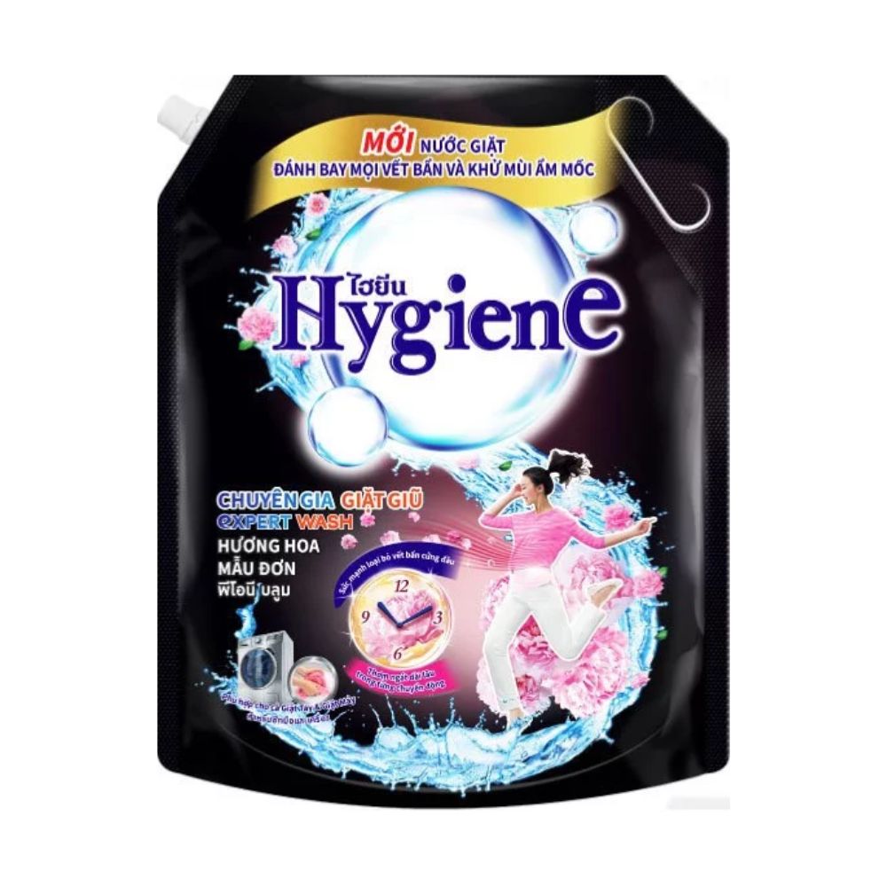 Nước Giặt Hygiene Chuyên Gia Giặt Giũ Hương Hoa Mẫu Đơn 3L